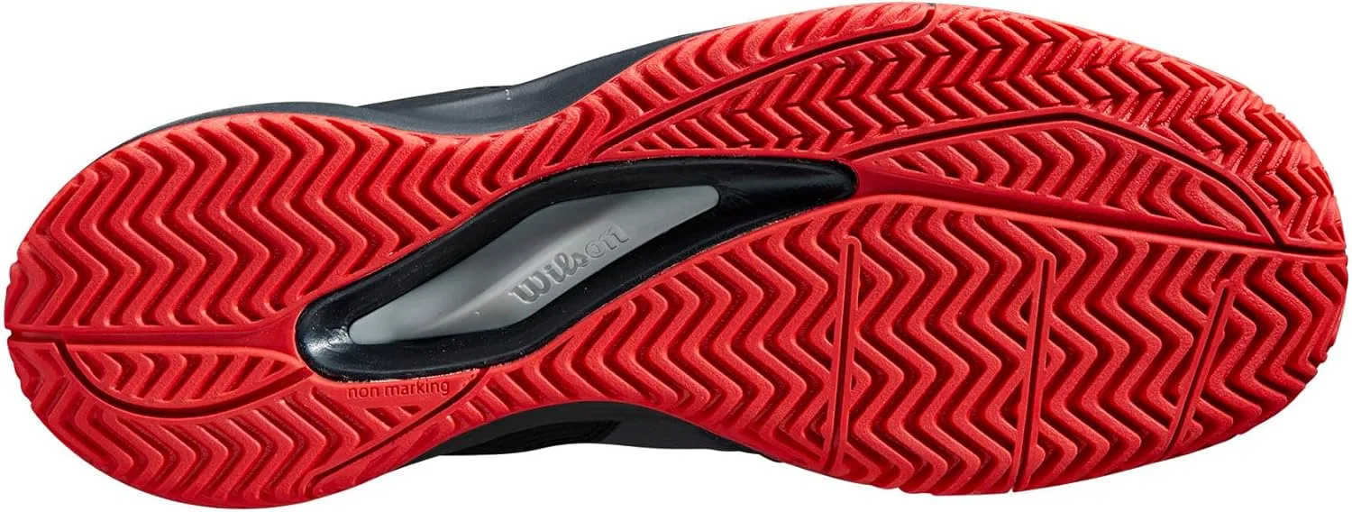 Мужские кроссовки для пиклбола WILSON Rush Pro Ace, Ebony/Black/Wilson Red — фото 3