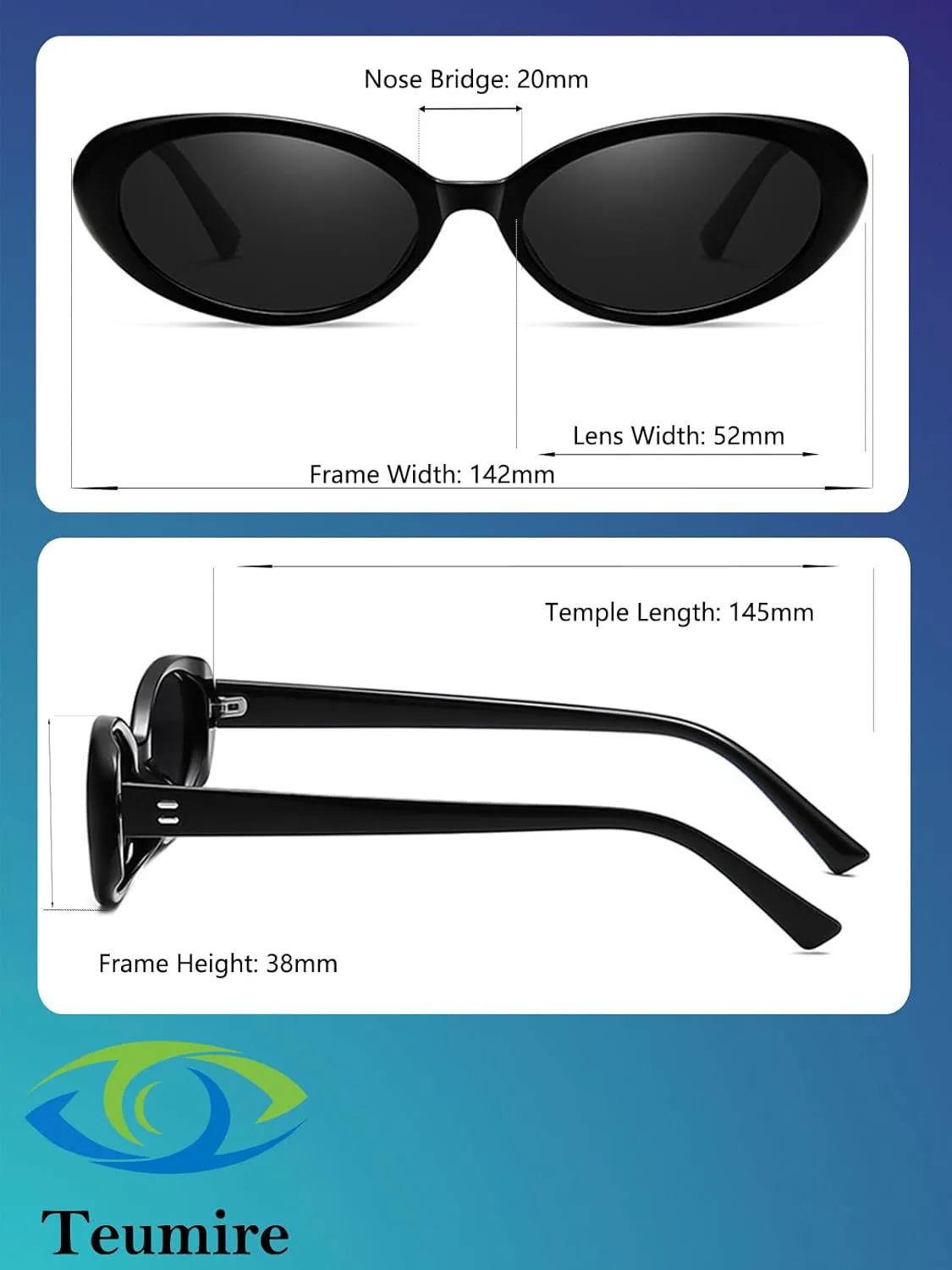 

Ретро овальные солнцезащитные очки для женщин и мужчин в стиле 90-х, винтажные, маленькие, с защитой от УФ-излучения UV400 Teumire, A14 Black/Grey+leopard/G15