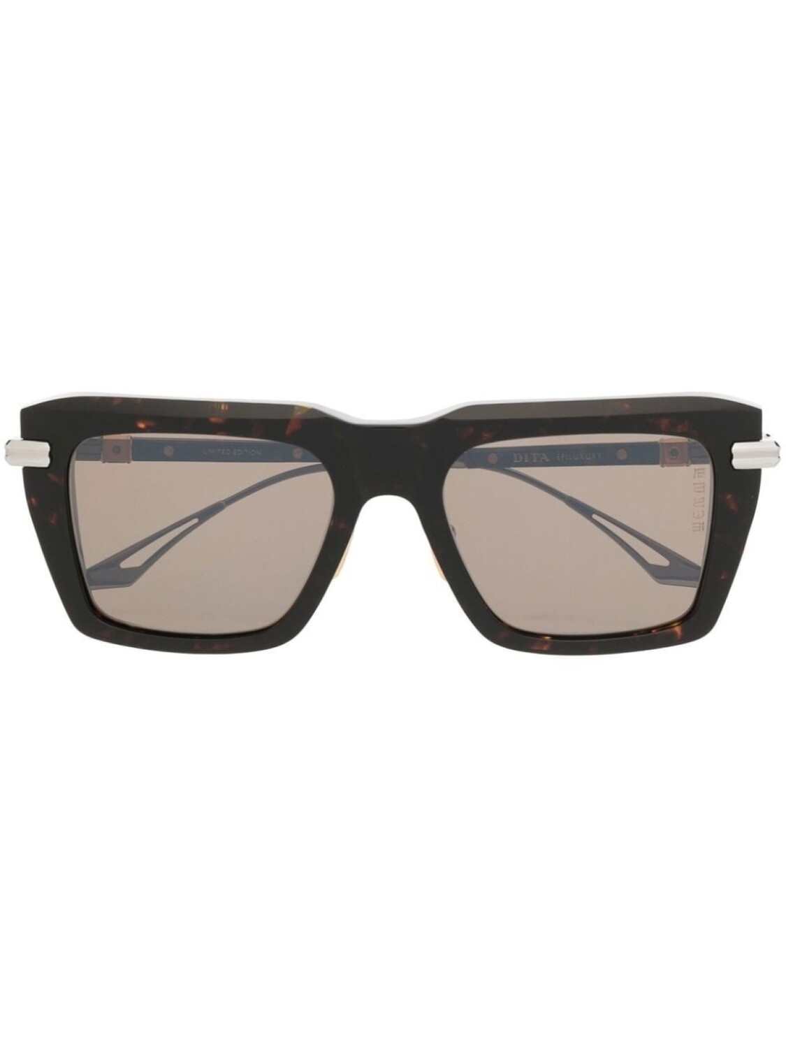 

Dita Eyewear солнцезащитные очки в квадратной оправе, коричневый