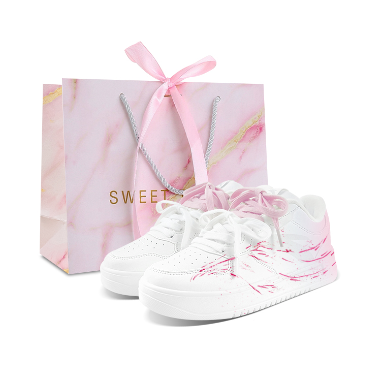 

ANTA расслабленные нескользящие устойчивые к истиранию лоу-топ скейтбордские туфли unisex pink