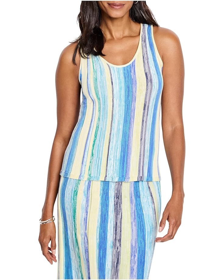 

Топ NIC+ZOE Coast Crush Knit Tank, синий мульти