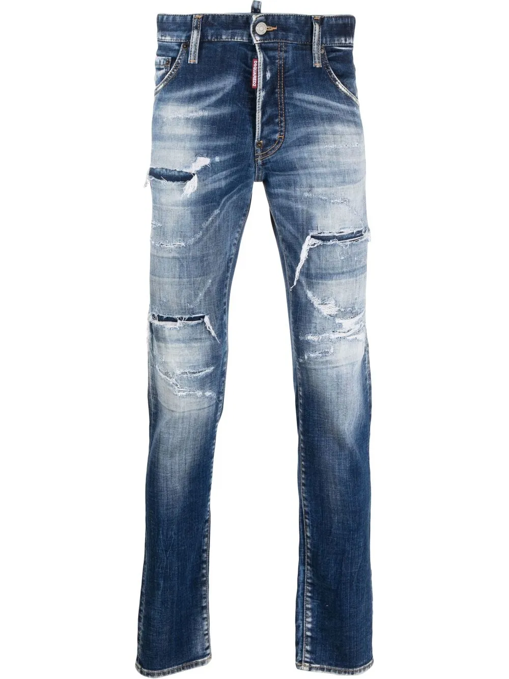 

Джинсы с нашивкой-логотипом DSQUARED2, синий
