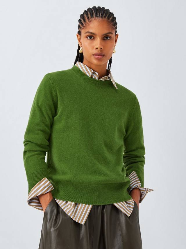 

Водолазка из кашемира Crew Neck John Lewis, Green