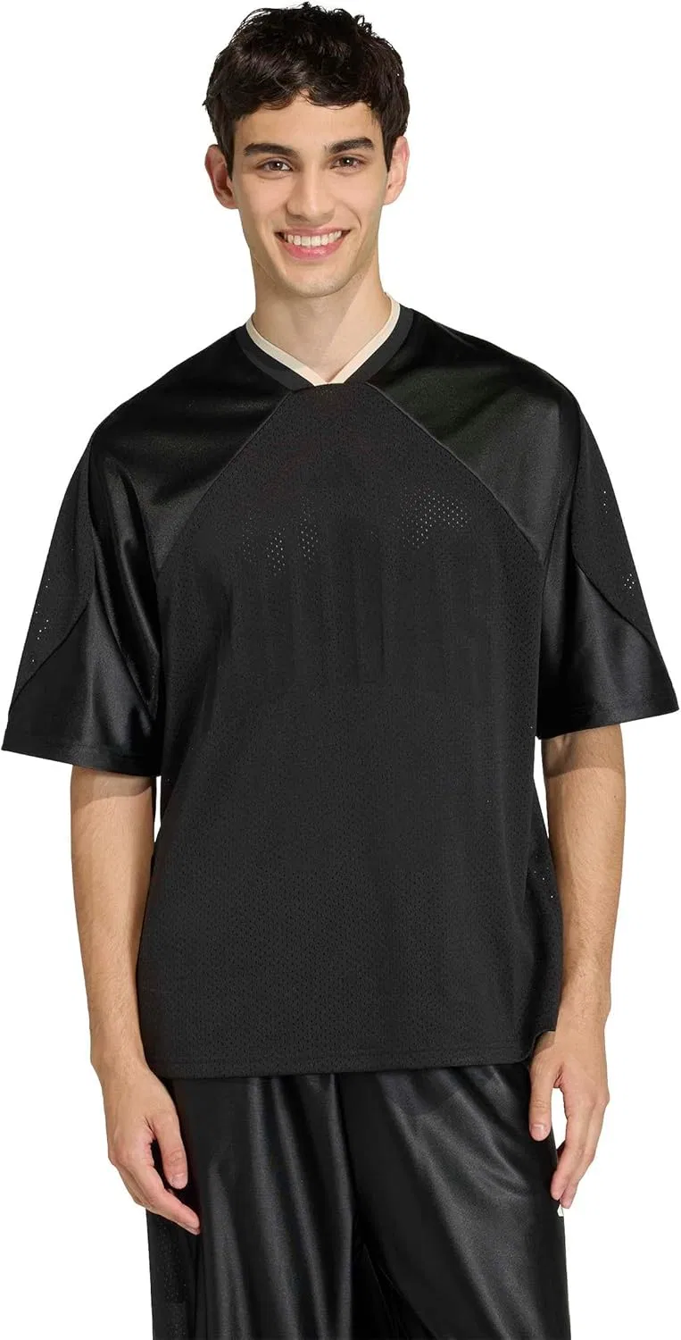 Футболка с сетчатой конструкцией adidas, Black/Off White