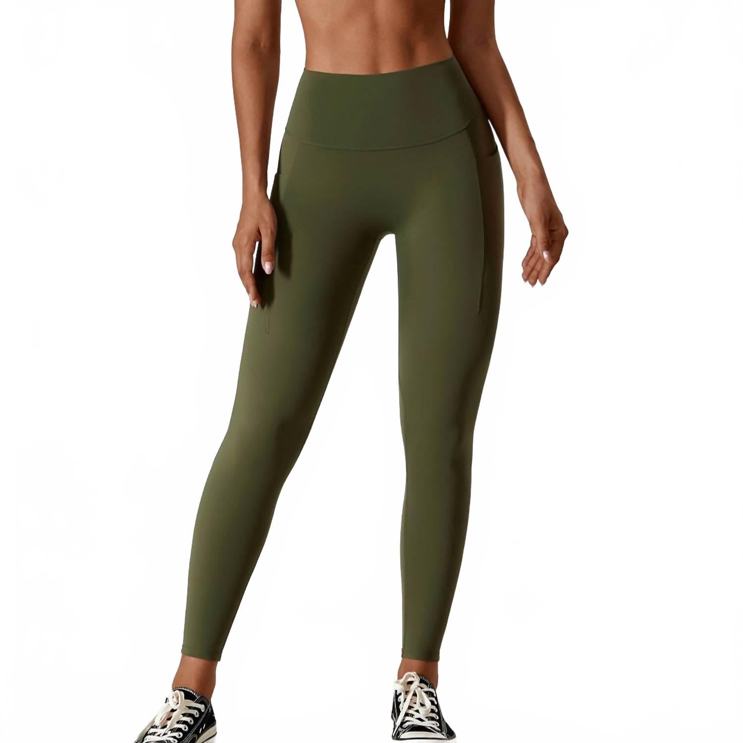 

Марни Карманы Леггинсы в оливковом Rockstar Peach