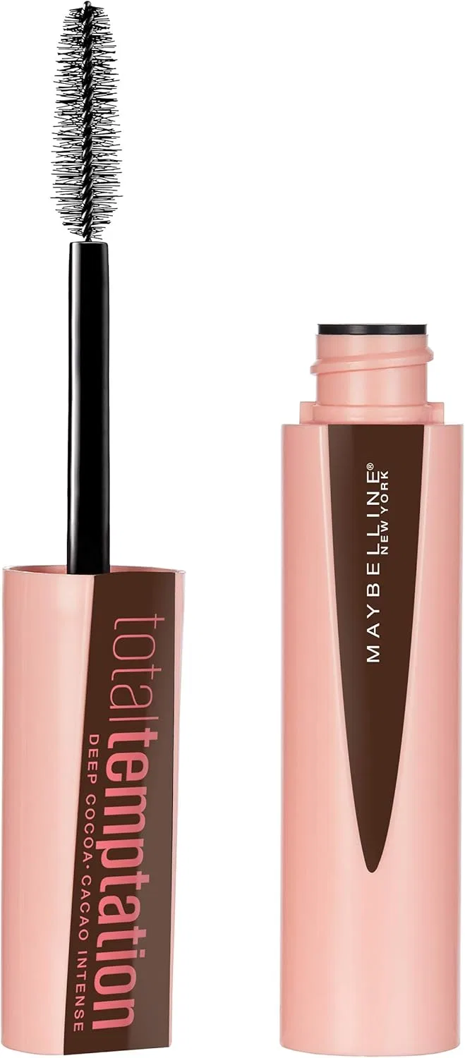 Тушь для ресниц Maybelline Total Temptation, водостойкая, объем, цвет черно-белый, 0.27 fl oz