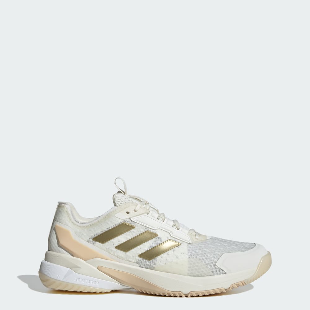 Кроссовки Adidas Crazyflight 6 Indoor Shoes, цвет Off White/Gold Metallic/Crystal Sand