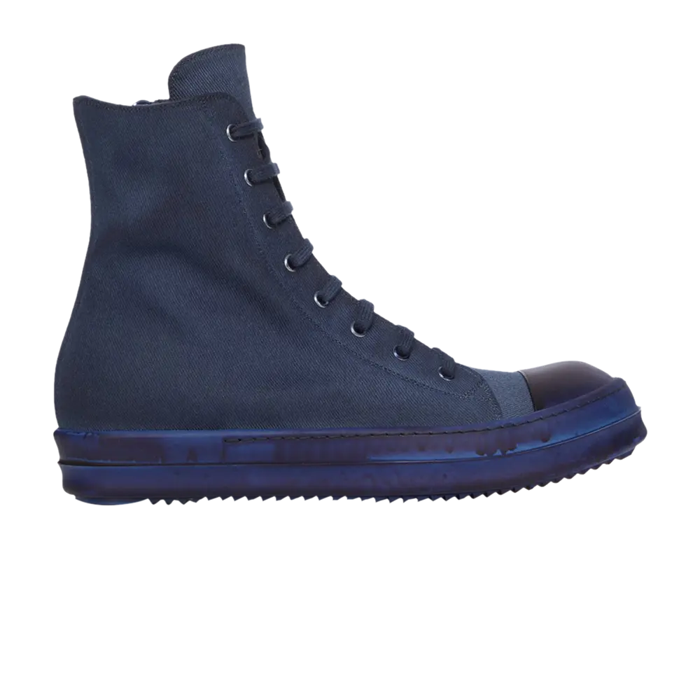 Высокие кроссовки Rick Owens EDFU DRKSHDW Cotton Denim High, синий