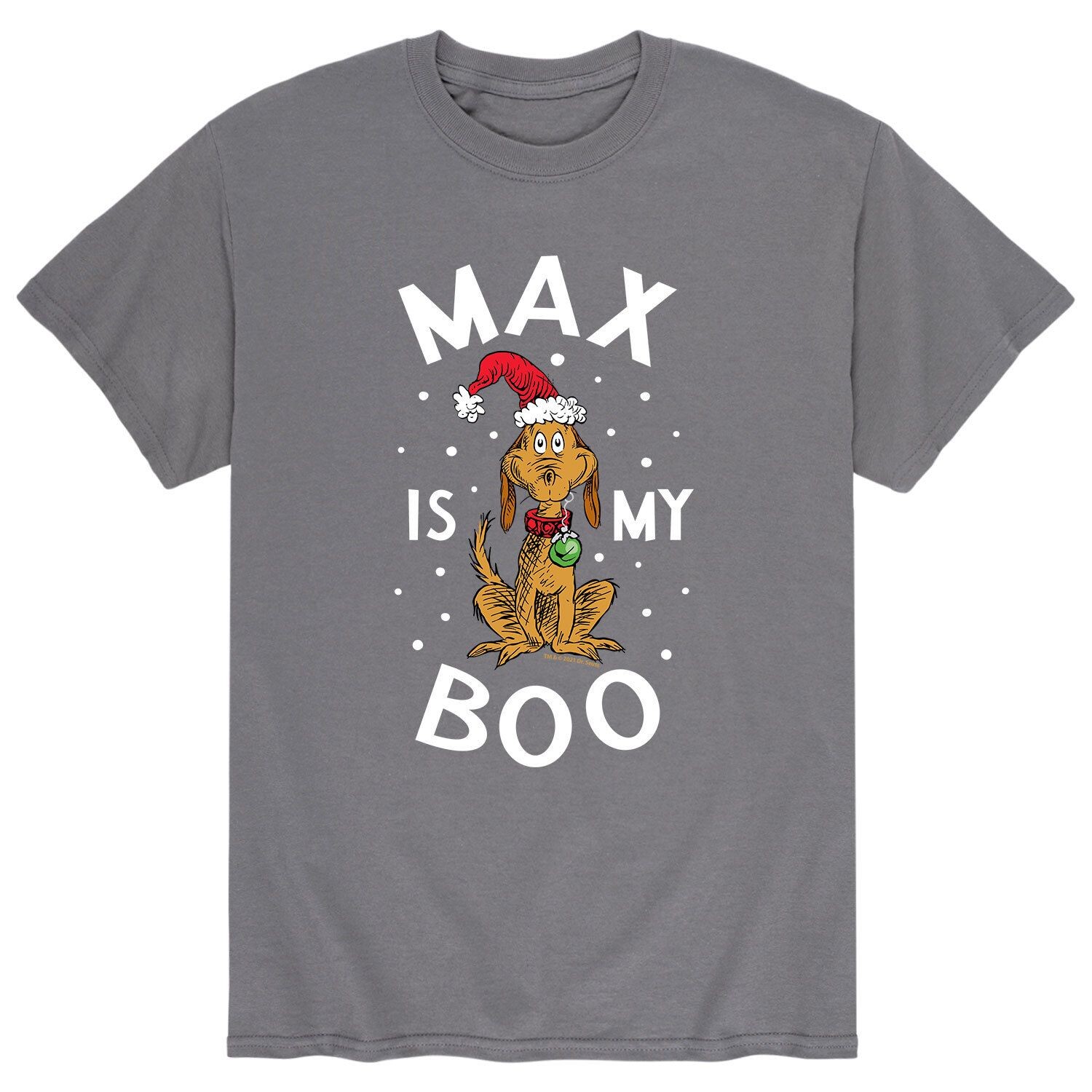 

Мужская футболка Доктор Сьюз Гринч "Макс - мой бу" Licensed Character