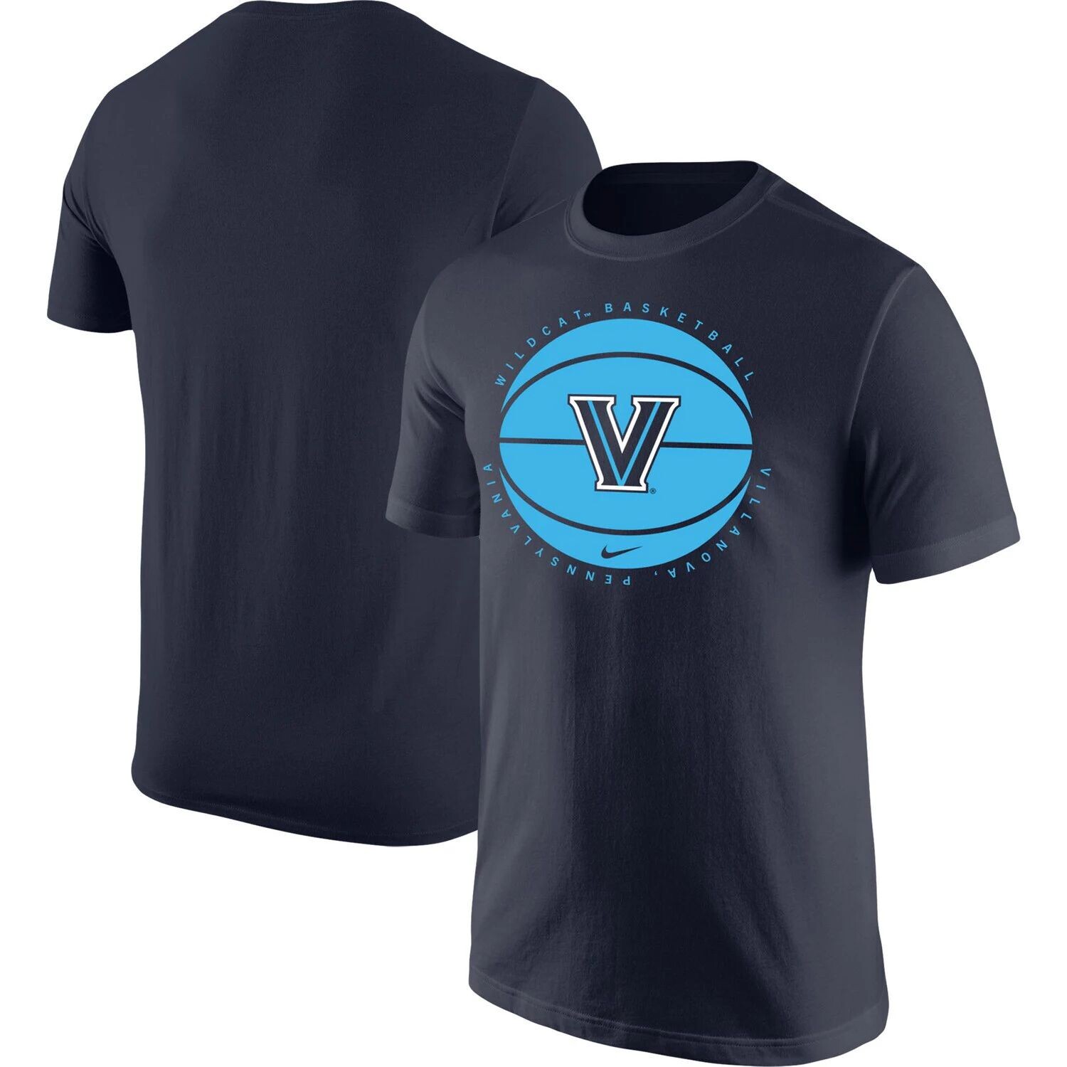 

Мужская темно-синяя футболка с логотипом Villanova Wildcats Basketball Nike, Синий, Мужская темно-синяя футболка с логотипом Villanova Wildcats Basketball Nike