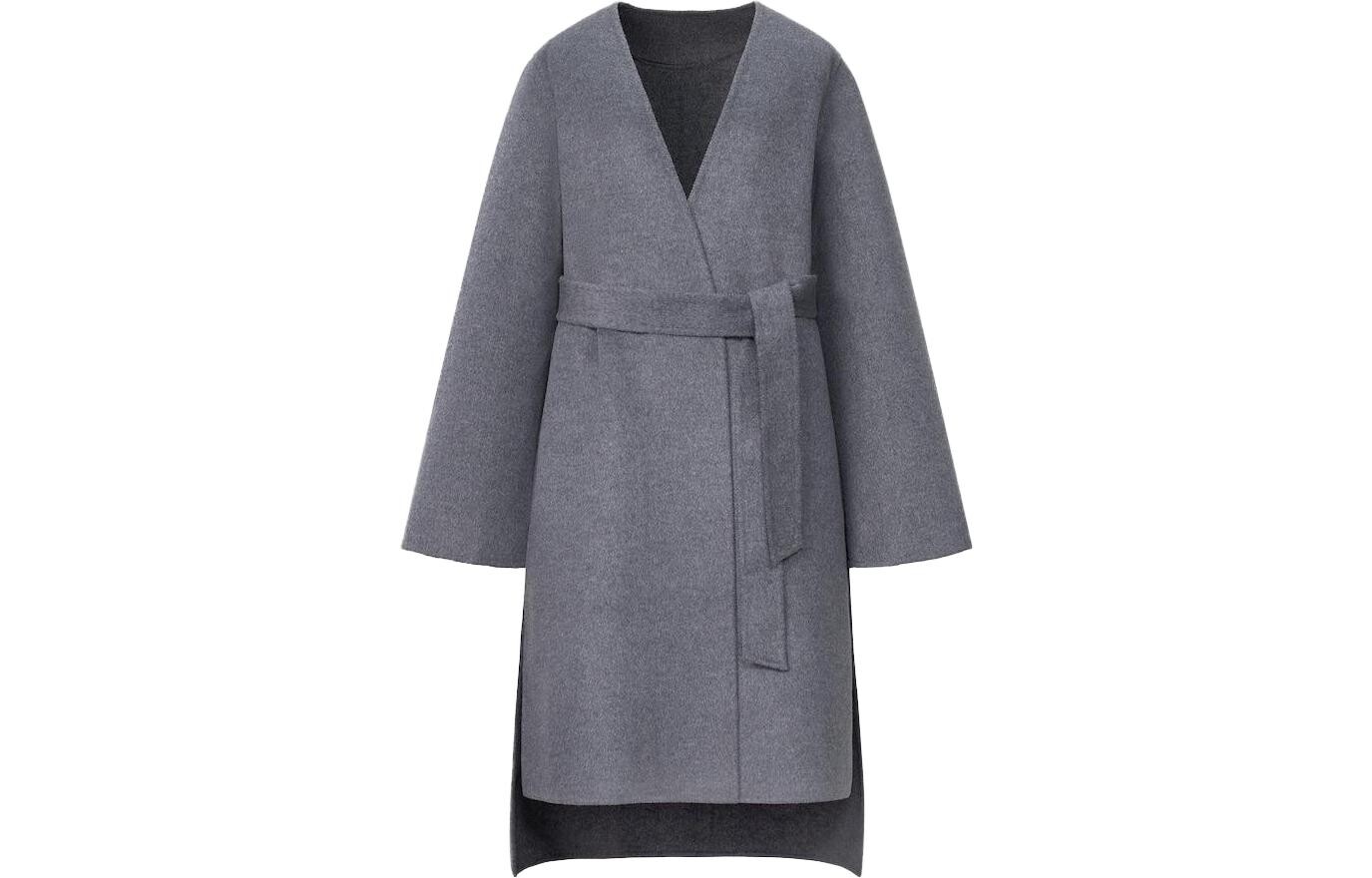 

X Clare Waight Keller Cobranded Collection Пальто женское Небесно-серое Uniqlo