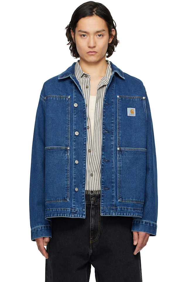 

Джинсовая куртка Og double front с двумя карманами Carhartt Work In Progress, синий
