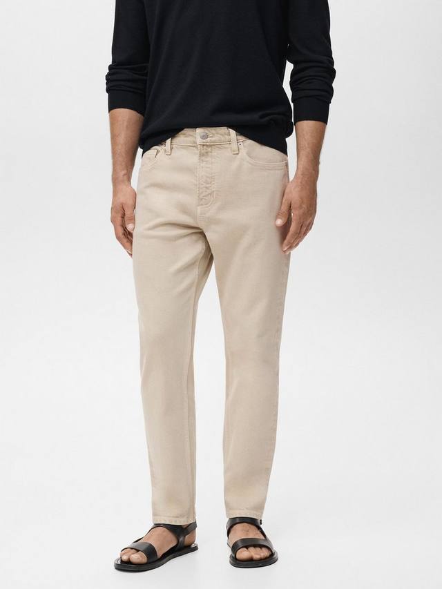 

Джинсы Benc прямого кроя Mango, Pastel Brown