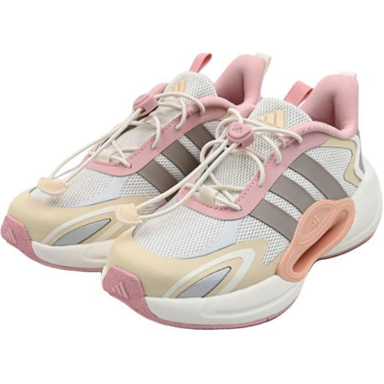 Детские кроссовки Galaxy с низким верхом, устойчивые к истиранию Adidas, серый/розовый — фото 3