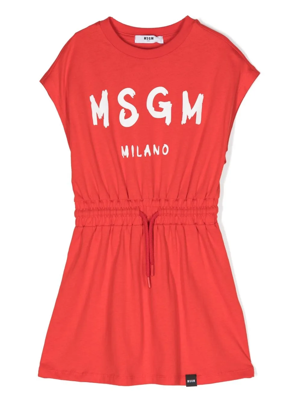 

Платье-футболка с логотипом MSGM Kids, красный