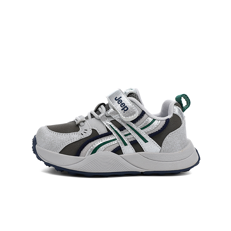 

Кроссовки для бега Running Collection Kids Jeep, серый серебро зеленый