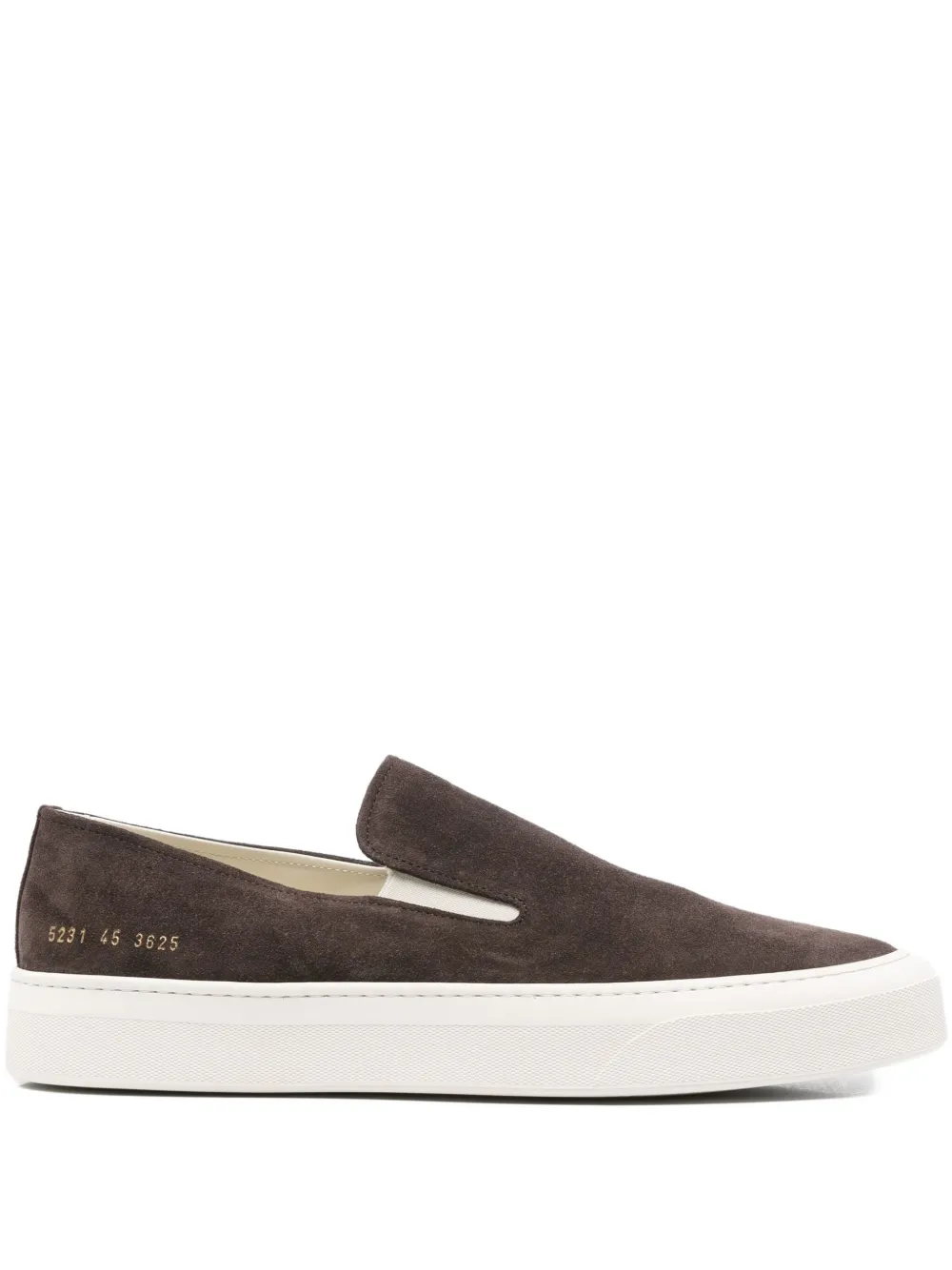

Замшевые туфли-слипоны Common Projects, коричневый