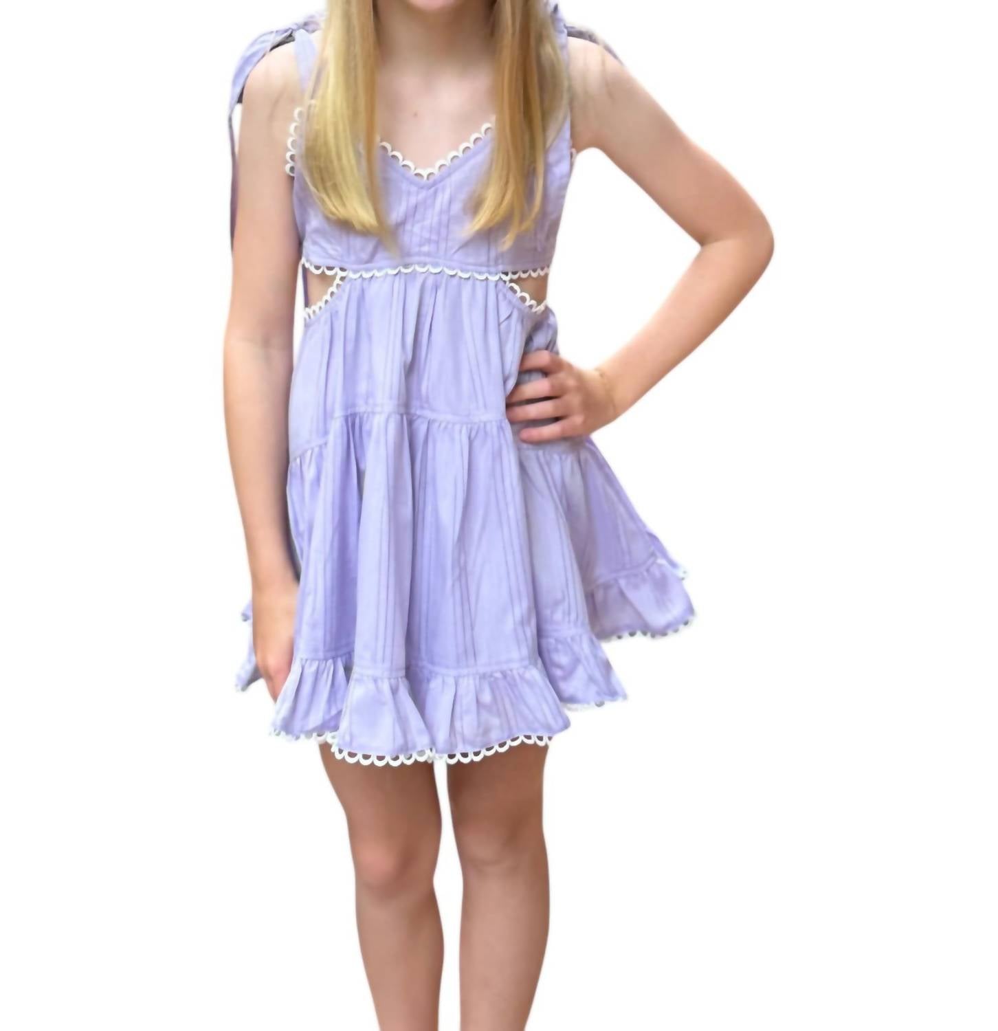 

Платье Caroline Cutout для девочки в сиреневом цвете KatieJnyc