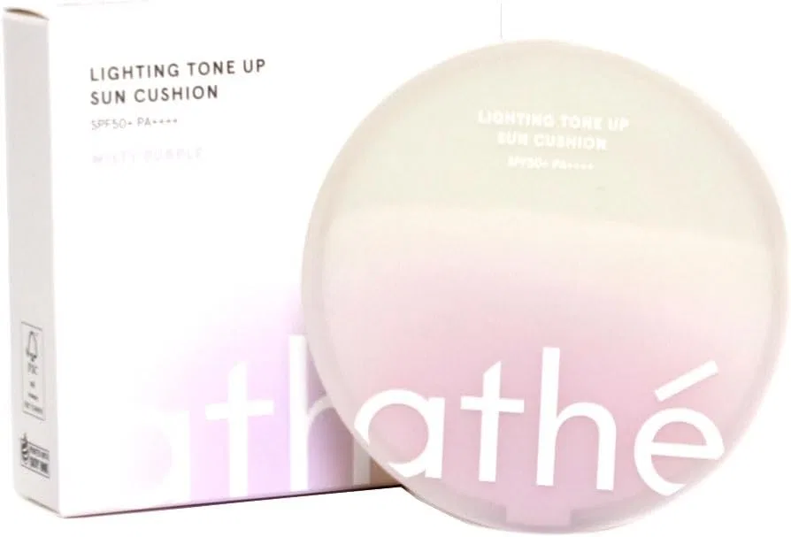 Солнцезащитный кушон Lighting Tone Up Sun Cushion, athe, 2 шт, 12 г, Misty Purple