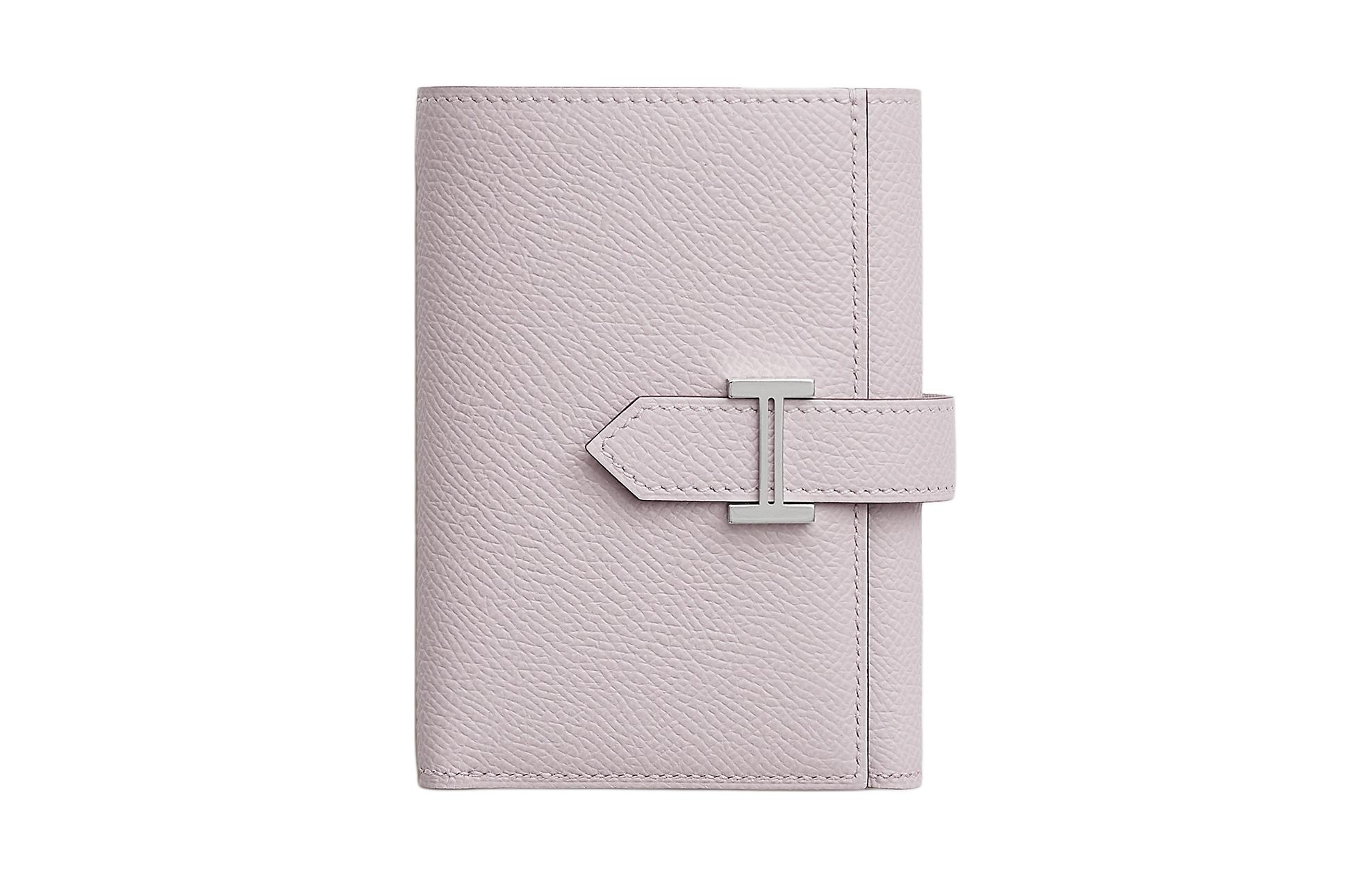 

HERMES Кошелёк Bearn Epsom из телячьей кожи женский 09 Бледно-сиреневый мечтательный пурпур