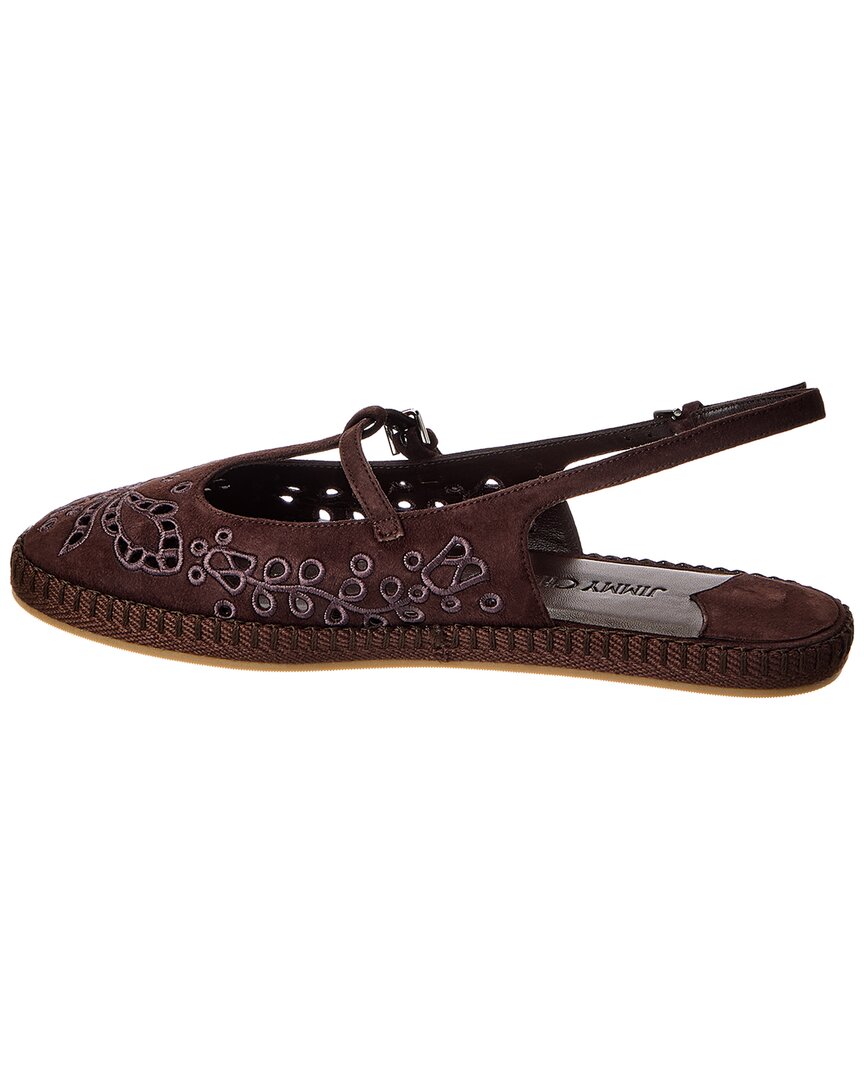 Jimmy Choo Amiee Замшевые туфли-лодочки, коричневый — фото 2