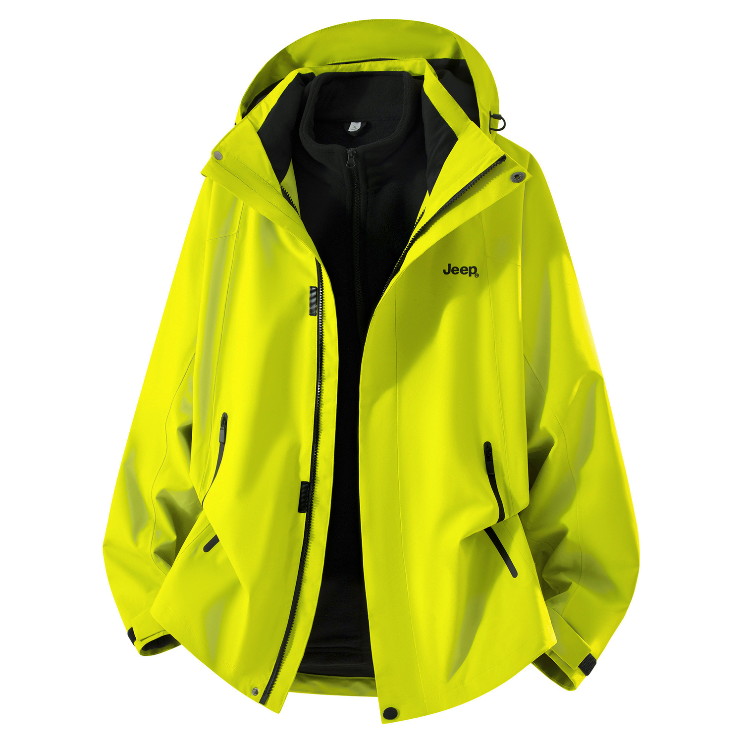 

Ветрозащитная, износостойкая, термо, водоотталкивающая, холодостойкая, водонепроницаемая Jeep, neon желтый