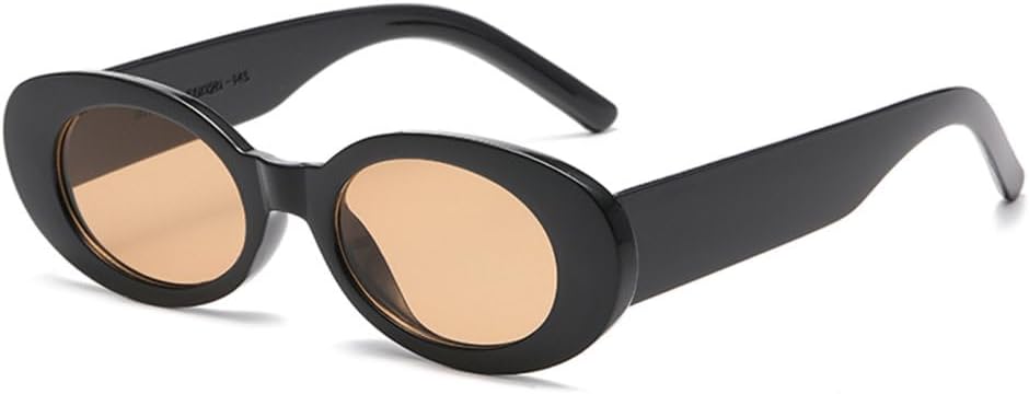 

Овальные солнцезащитные очки для женщин и мужчин, роскошные, маленькие, в стиле ретро, ​​винтажные, модные, женские очки с защитой от УФ-излучения UV400 LVTFCO, Black Brown