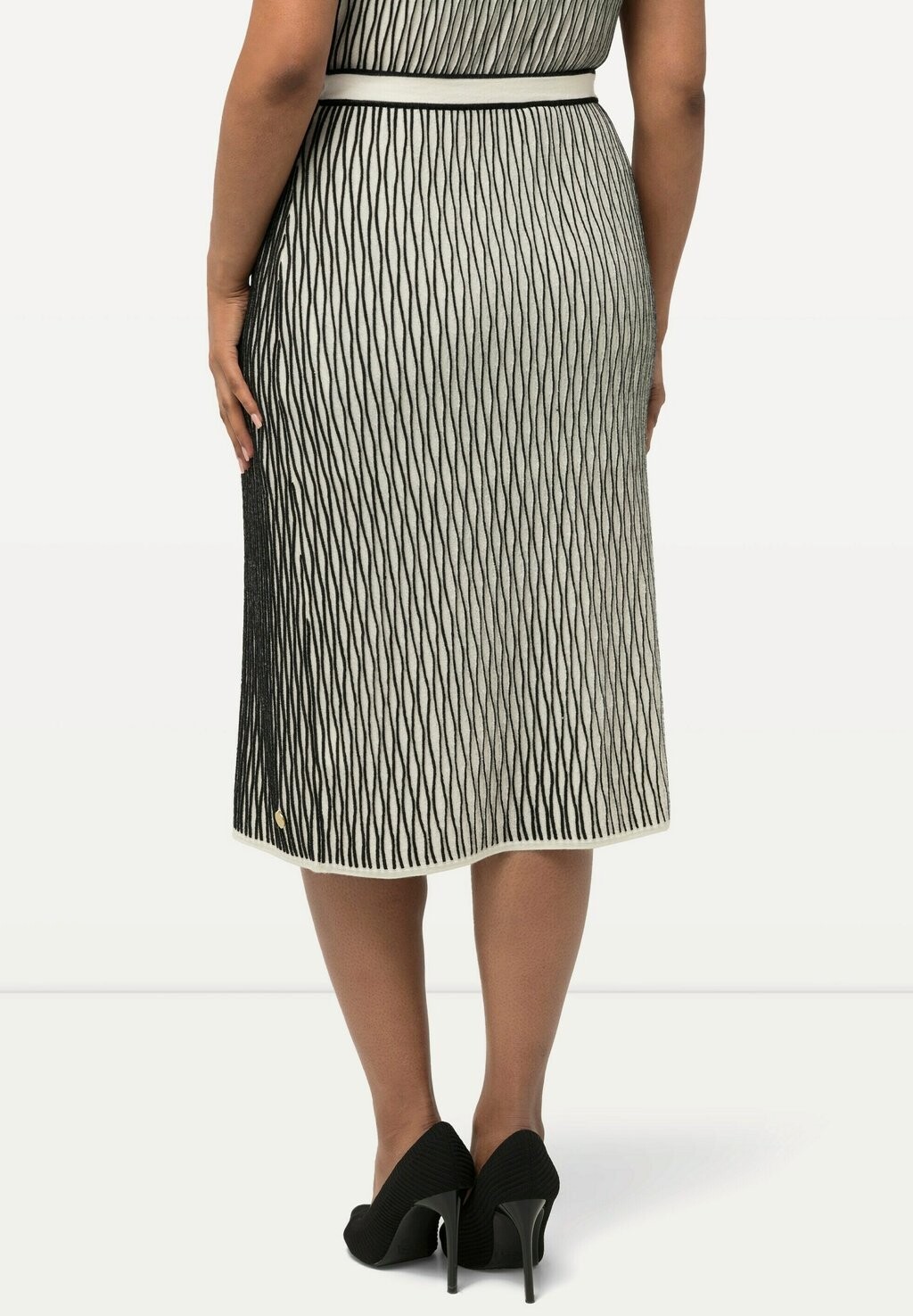 

Юбка-карандаш TEXTURED BLEND ELASTIC WAIST Ulla Popken, белый
