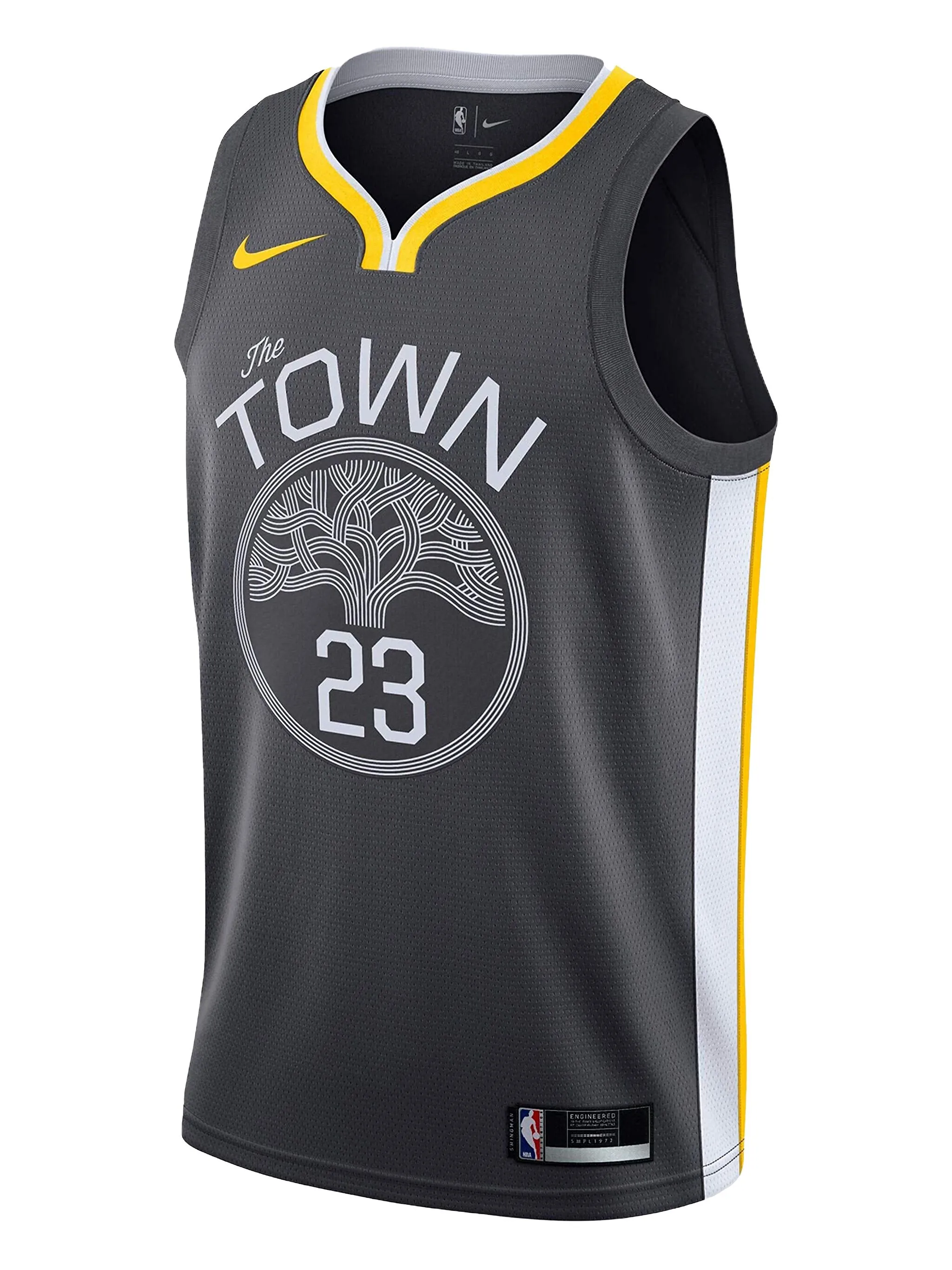 

Топ NBA Golden State Warriors "The Town" Nike, серый