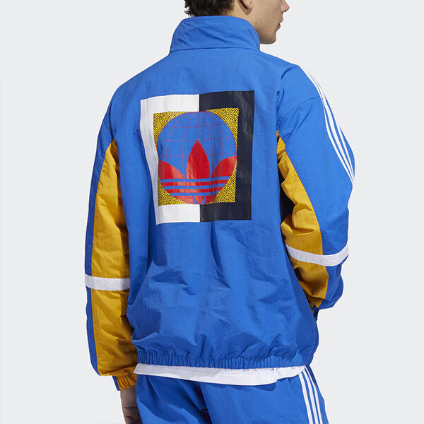 Куртка adidas originals Globe Tt Sports Woven Jacket Royal blue, синий — фото 4