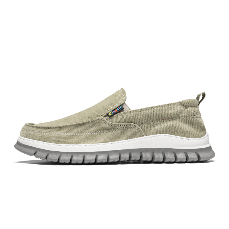 

BOLE Низкие мужские кеды из холста зеленые, цвет Green