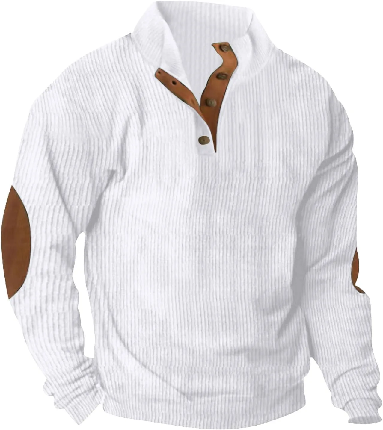 

Футболка для мужчин Long Sleeve Corduroy Henley, 2024, легкая Muscularfit