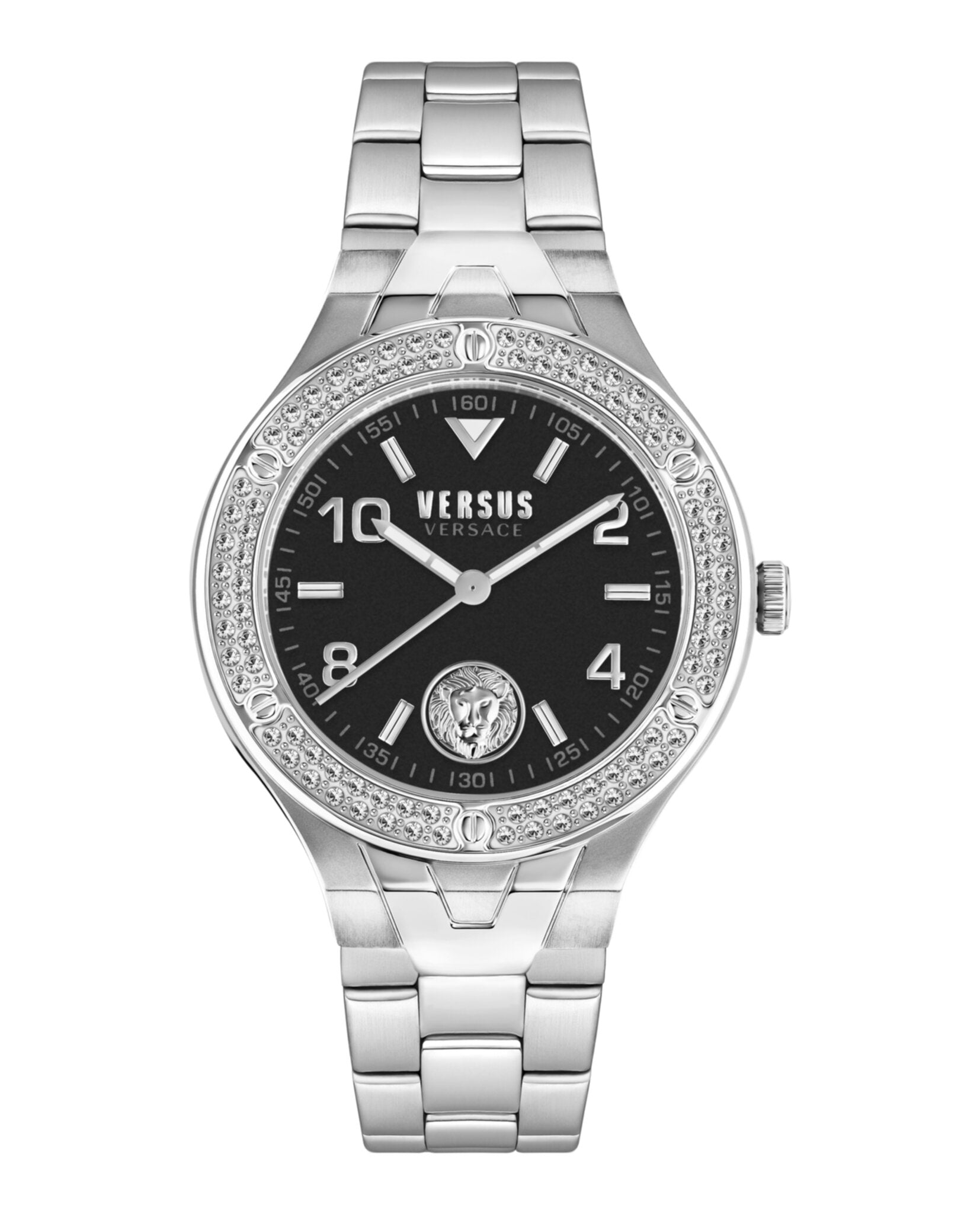

Часы Vittoria Crystal Versus Versace, цвет silver/stainless steel/black