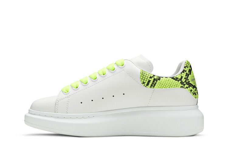 Кроссовки Alexander McQueen Wmns Oversized Sneaker, Snake Print - White Yellow — фото 3