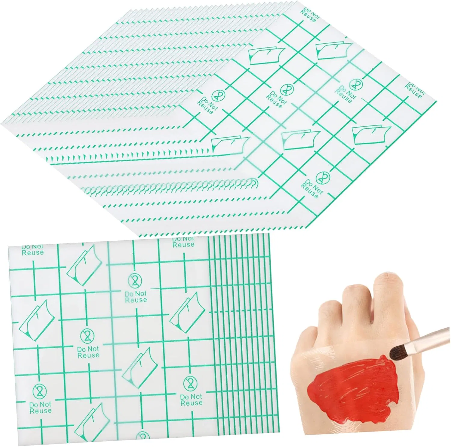 Палетка для смешивания косметики одноразовая BIUDECO 200 штук