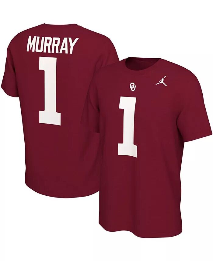 

Мужская футболка Kyler Murray Crimson Oklahomaooners Alumni Name Number Jordan