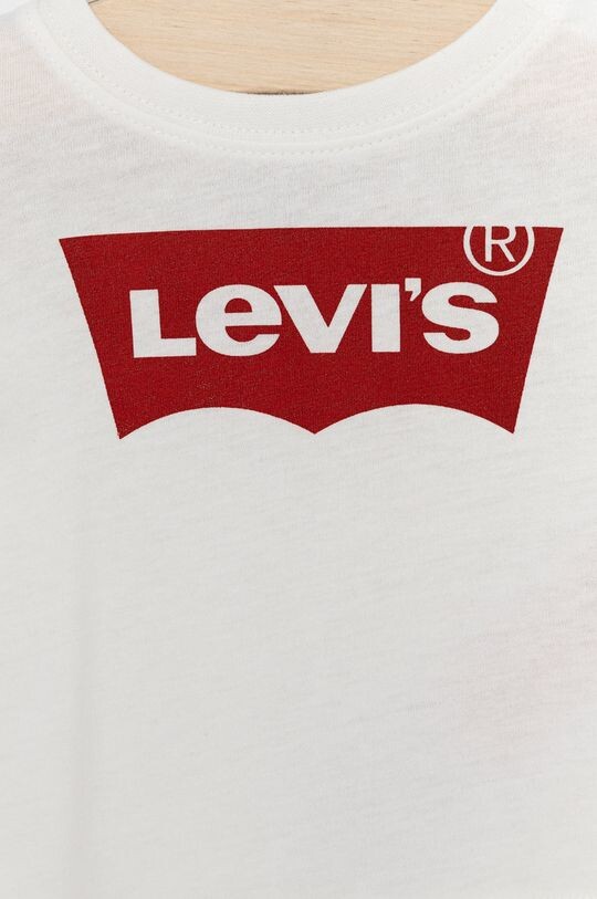 Футболка с длинными рукавами детская 56/62-98 см Levi's, белый — фото 3