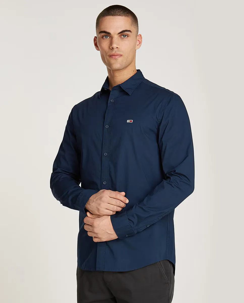 

Мужская рубашка из поплина с длинными рукавами Tommy Jeans, белый