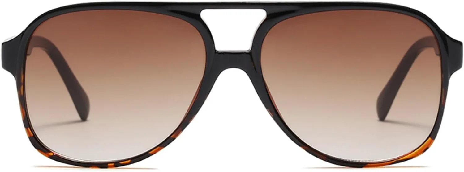 

Солнцезащитные очки Xpectrum в стиле ретро для мужчин и женщин, винтажные очки-авиаторы 70-х годов, классические солнцезащитные очки, Tortoise / Gradient Brown