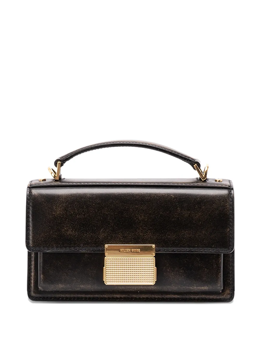 

Сумка-шоппер Mini Venezia с золотым замком GOLDEN GOOSE, черный