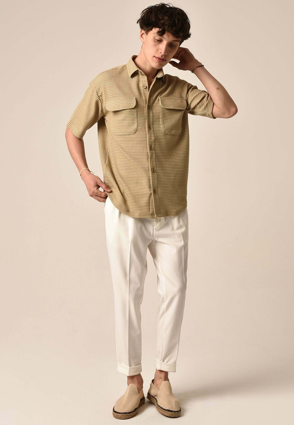 

Рубашка Short Sleeve Antioch, бежевая