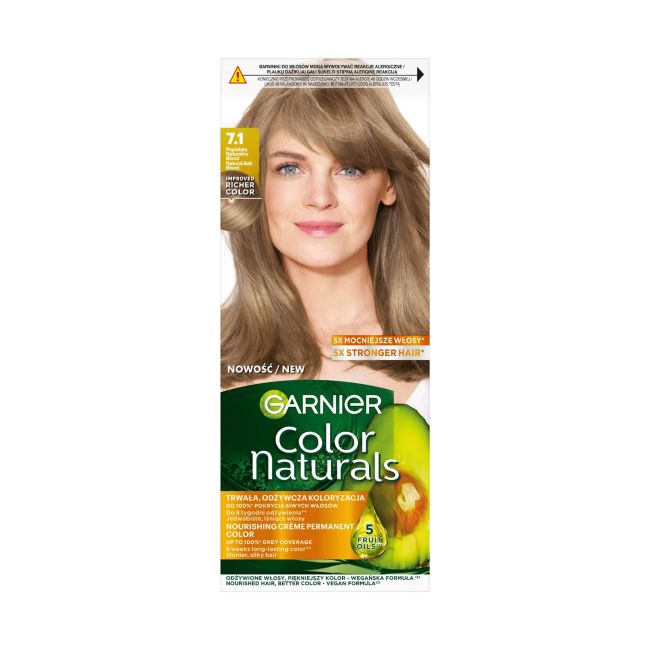 

Краска для волос Color Naturals Garnier, цвет 7.1 blond