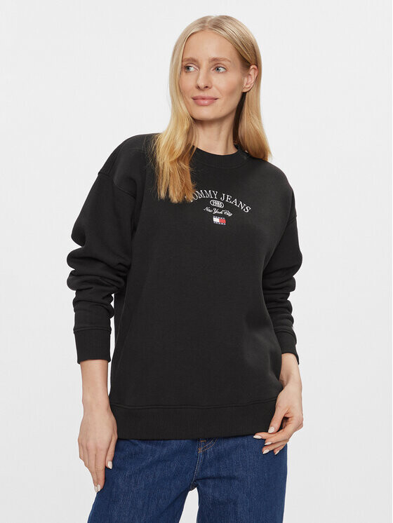 

Толстовка свободного кроя Tommy Jeans, черный