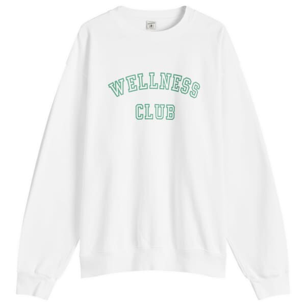 

Свитшот с принтом «Wellness club» Sporty & Rich, белый