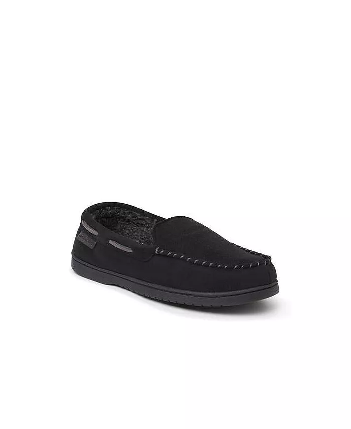 

Мужские мокасины Keaton из микрозамши, домашние тапочки Dearfoams, черный