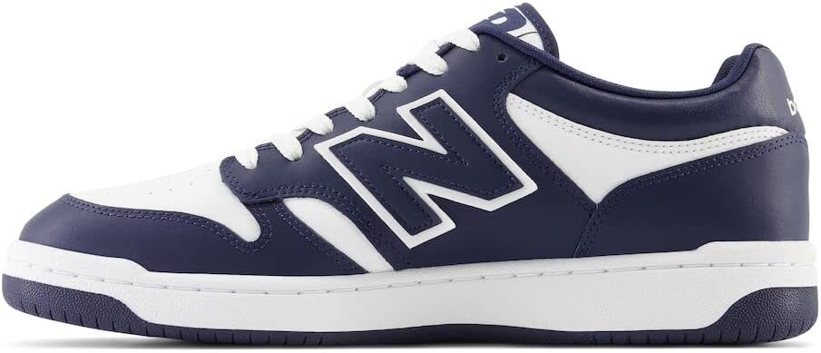 Кроссовки New Balance Unisex-Adult 480 V1, Team White/Navy — фото 2