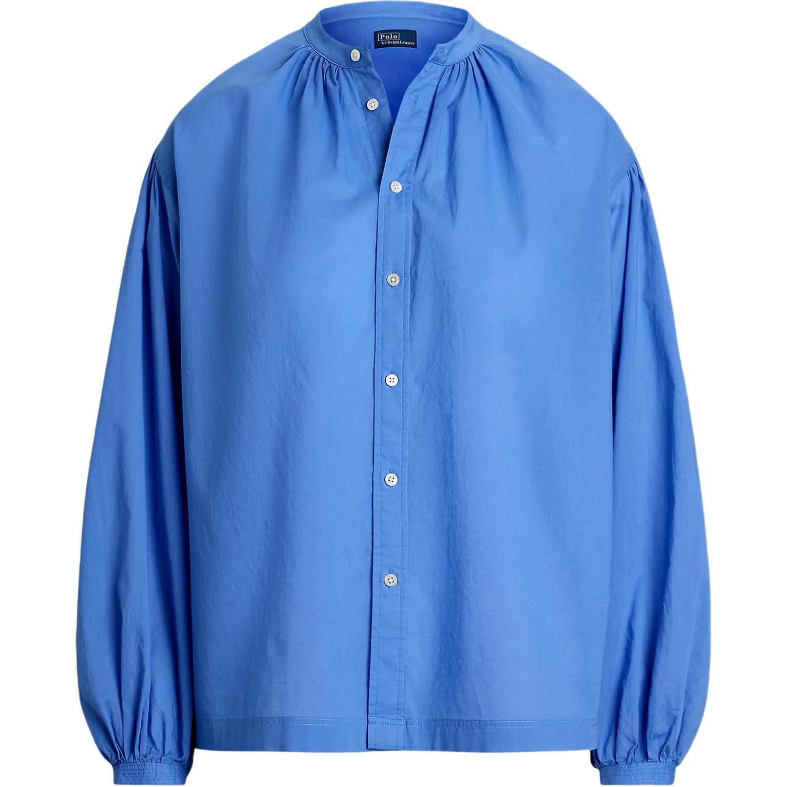 

Рубашка с пуговицами и рукавом-фонариком Polo Ralph Lauren, синий