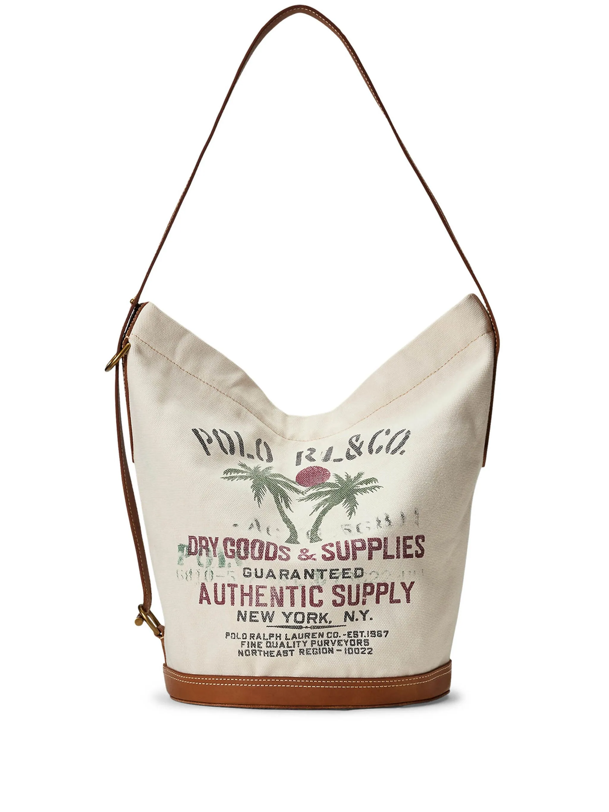 

Сумка на плечо с логотипом Polo Ralph Lauren, бежевый