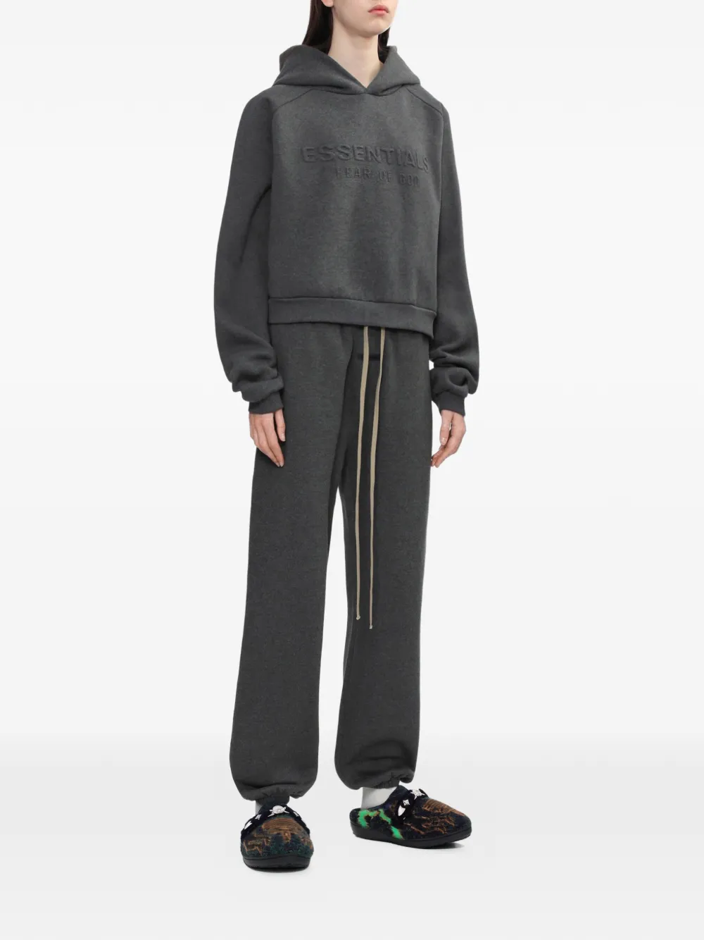 Спортивные брюки на завязках Fear Of God Essentials, серый — фото 2