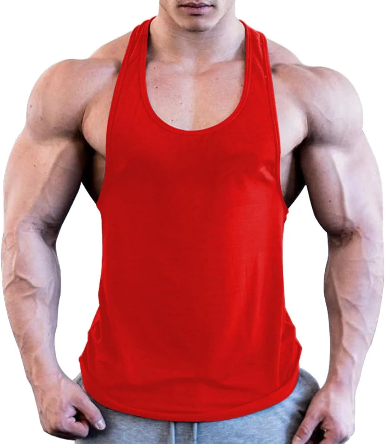 Мужская майка для тренировок, Generic, A03_red